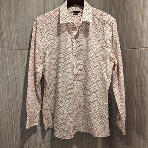 Bar III Long Sleeve Shirt - Leaf Pattern